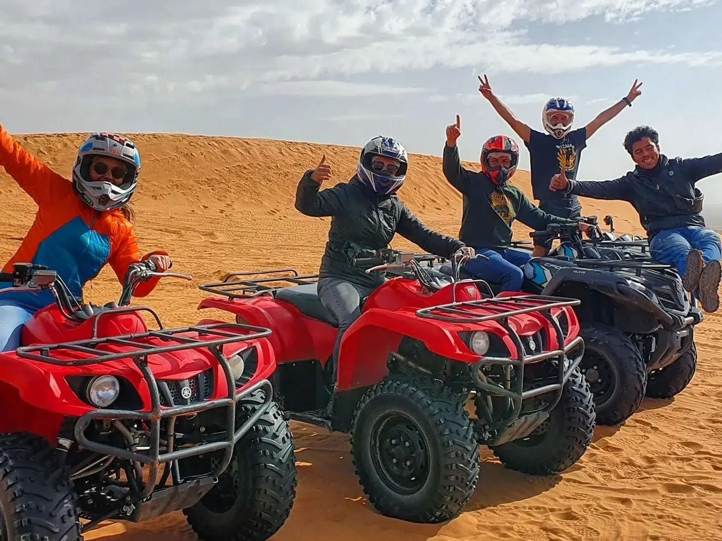 Quad biking in the Merzouga desert